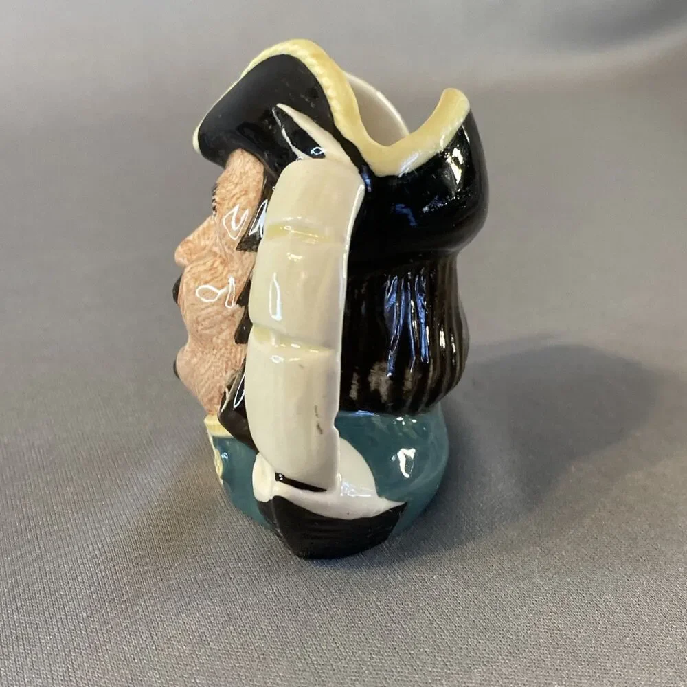 Vintage Royal Doulton Capt. Henry Morgan 2.5” Small Toby Jug Mug D6510